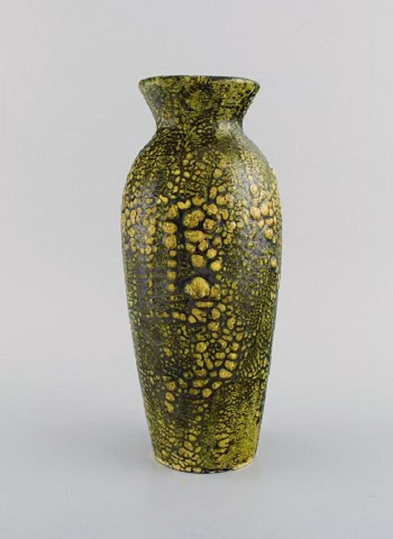 Mid-20th Century European Studio Ceramicist, Two Vases in Glazed Ceramics, 1960s-1970s