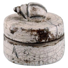 European Studio Ceramicist, Unique Lidded Jar in Glazed Ceramics, 1998