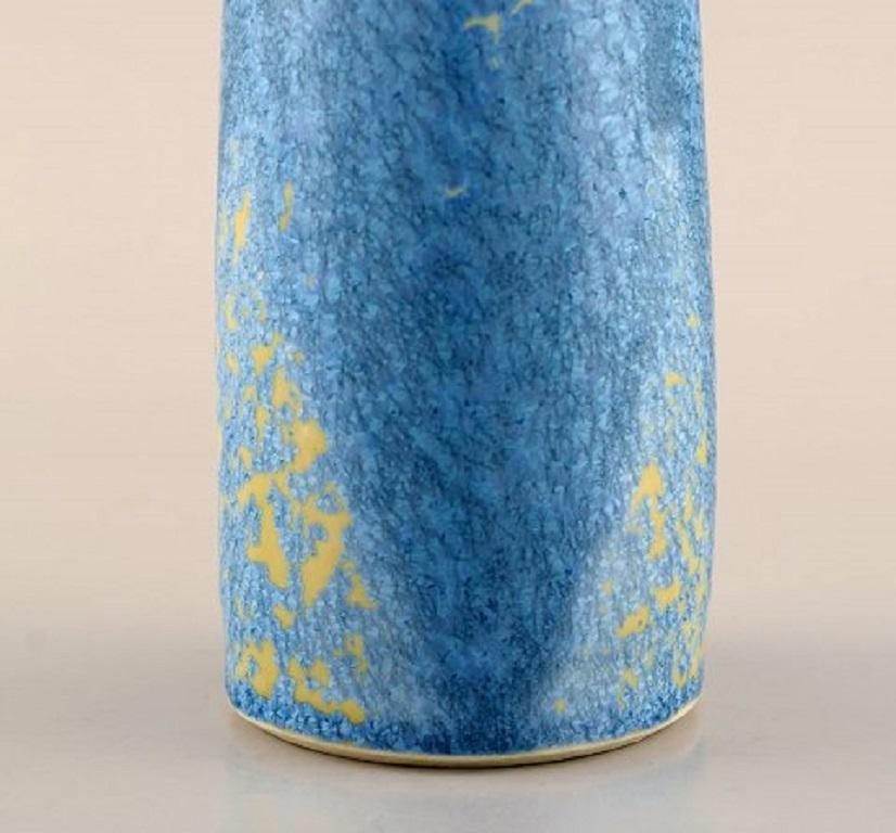 Late 20th Century European Studio Ceramicist, Unique Vase in Glazed Ceramics, 1980s