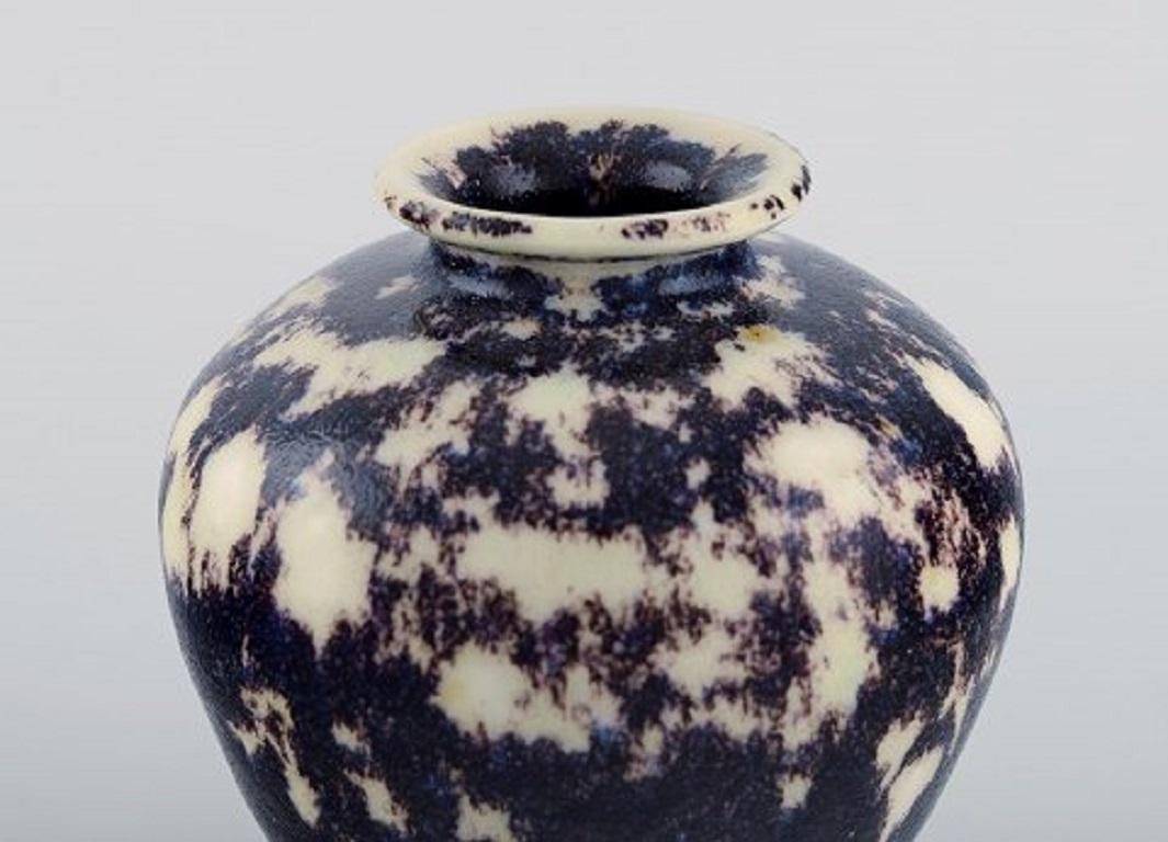 Unknown European Studio Ceramicist, Unique Vase in Glazed Ceramics, 21st Century For Sale