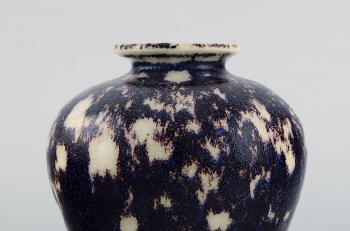 European Studio Ceramicist, Unique Vase in Glazed Ceramics, 21st Century In Excellent Condition For Sale In Copenhagen, DK