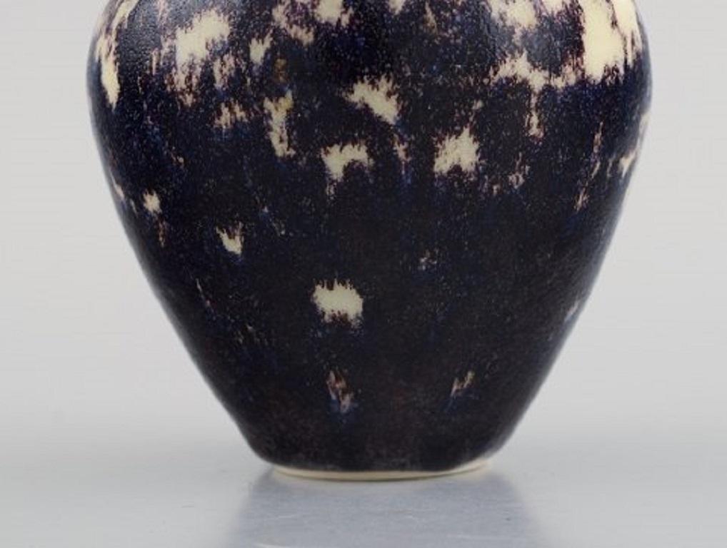 Contemporary European Studio Ceramicist, Unique Vase in Glazed Ceramics, 21st Century For Sale