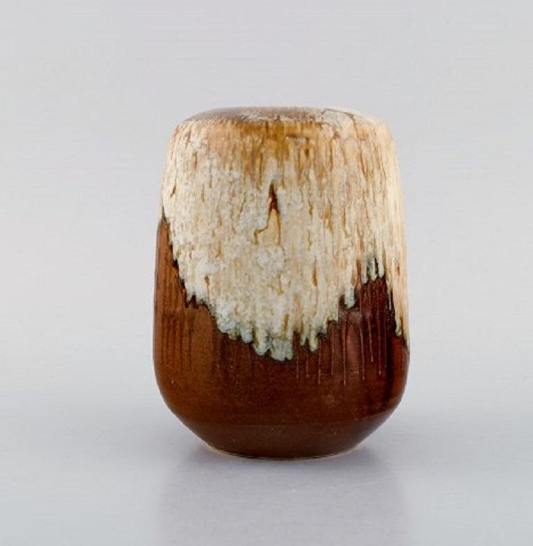 European Studio Ceramicist, Unique Vase in Glazed Stoneware, Late 20th ...