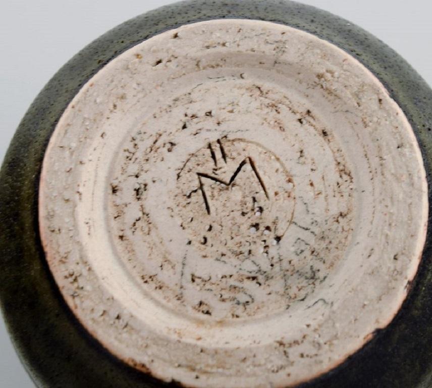 European Studio Ceramicist, Unique Vase in Glazed Stoneware, Late 20th Century For Sale 2
