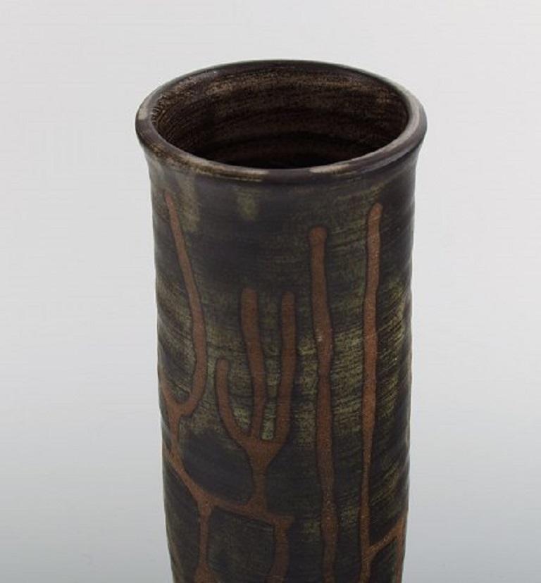 Unknown European Studio Ceramicist, Vase in Glazed Ceramics, 1960s/70s For Sale