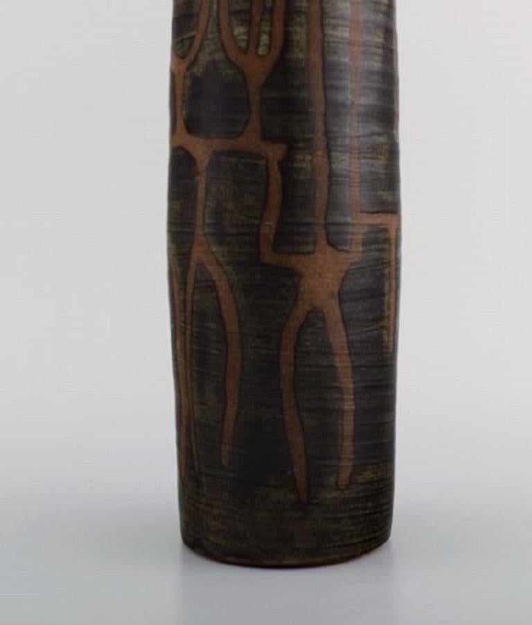 Vernissé Vase European Studio Ceramicist en céramique émaillée, années 1960/70 en vente