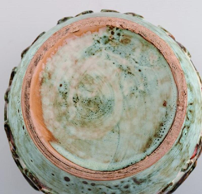 European Studio Ceramist, Flowerpot Cover in Glazed Ceramics, 1960s / 70s 1