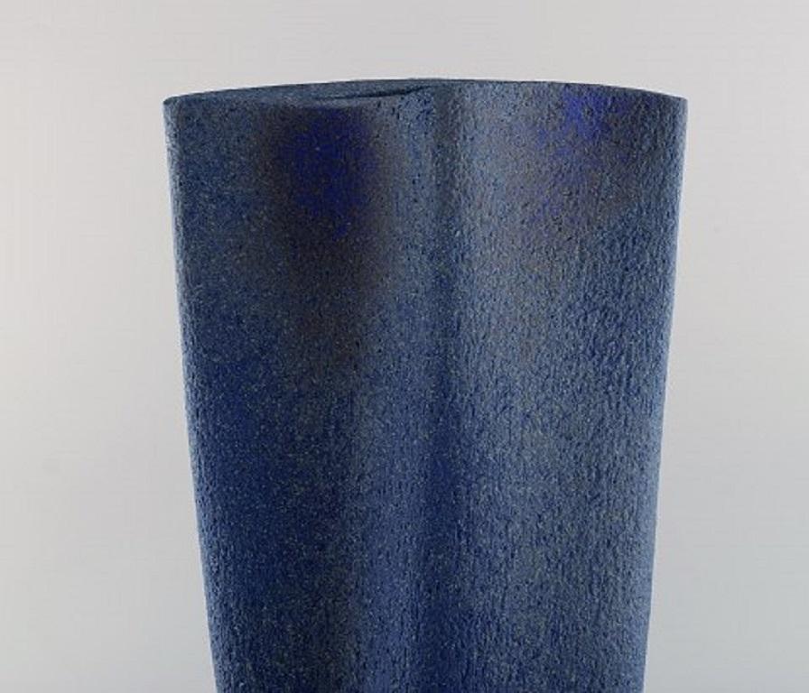 Unknown European Studio Ceramist, Large Floor Vase in Glazed Stoneware For Sale