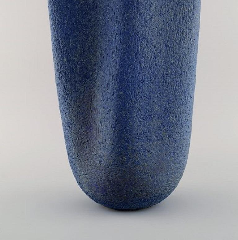 European Studio Ceramist, Large Floor Vase in Glazed Stoneware In Excellent Condition For Sale In Copenhagen, DK