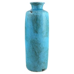 Vintage European Studio Ceramist, Large Unique Vase in Glazed Stoneware