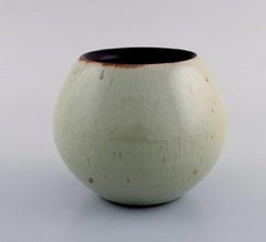 European Studio Ceramist, Unique Vase in Glazed Ceramics, 1980s