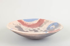 European Studio Potter. Large ceramic bowl with abstract decoration. 1980s