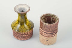 European Studio Potters. Two small stoneware vases. 1960s/70s