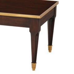 European Style Brass Bound Coffee Table