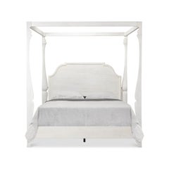 European Style Canopy Bed, Bungalow White