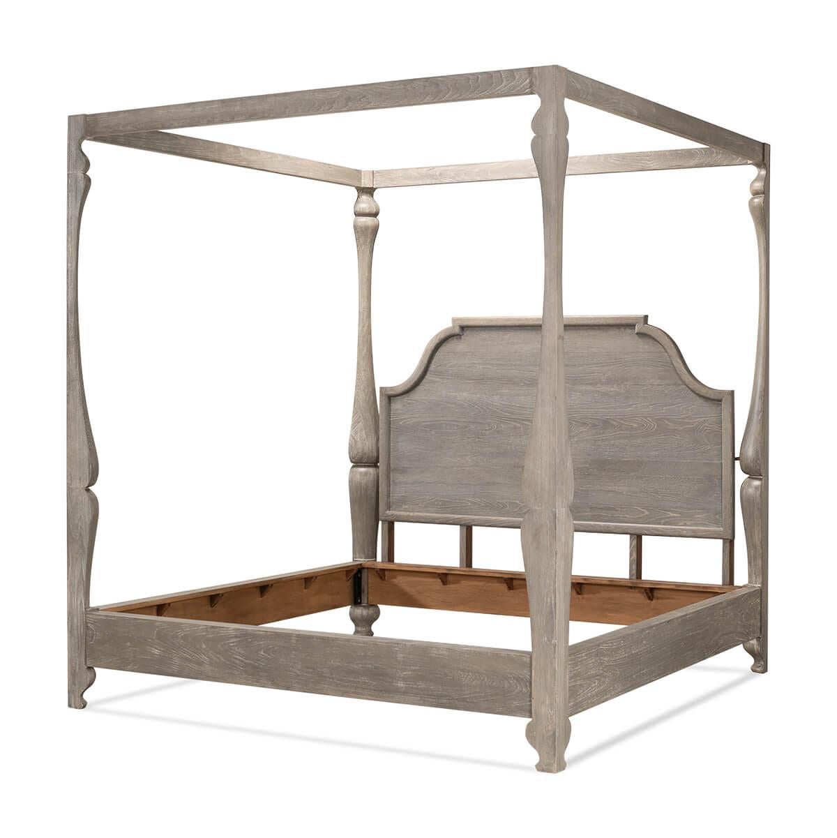 Modern European Style Canopy Bed For Sale