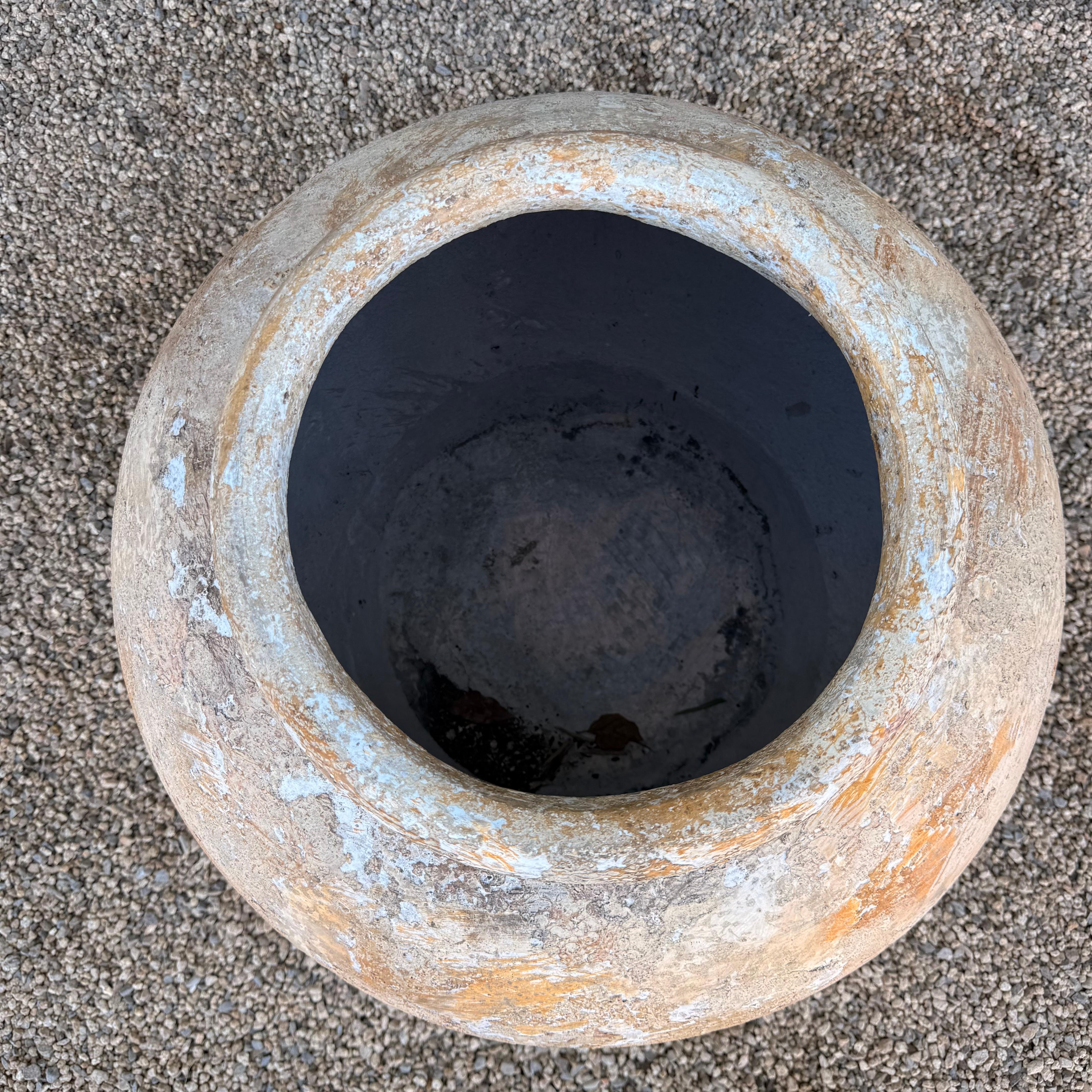 European Style Olive Pot in the Biot Jarre Style For Sale 1