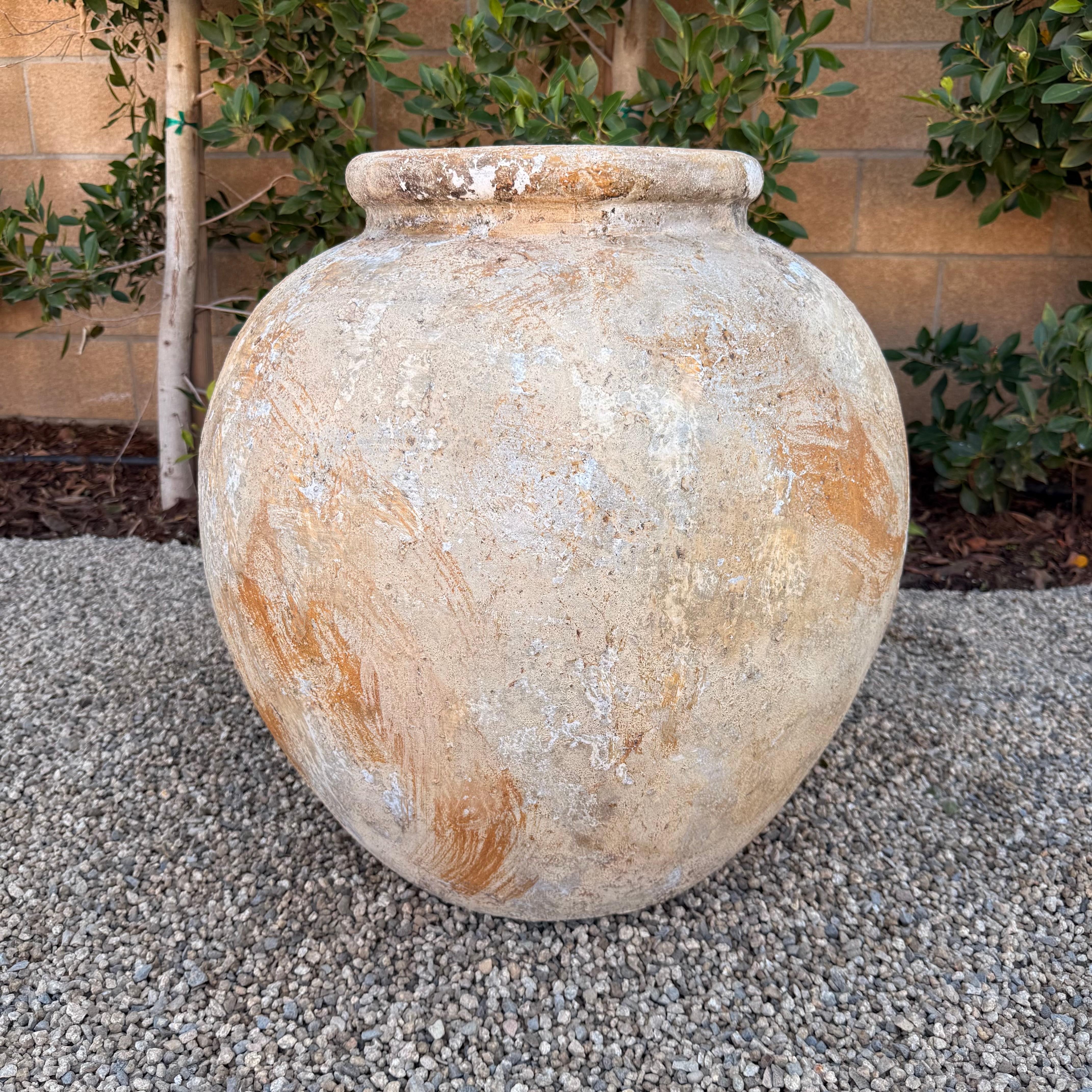 European Style Olive Pot in the Biot Jarre Style For Sale 2