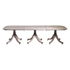 European Three-Pillar Table, 19th C.