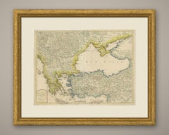 European Turkey, Moldavia and the Black Sea, Antique Map, Paris, 1807