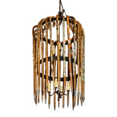 European Walking Stick Chandelier