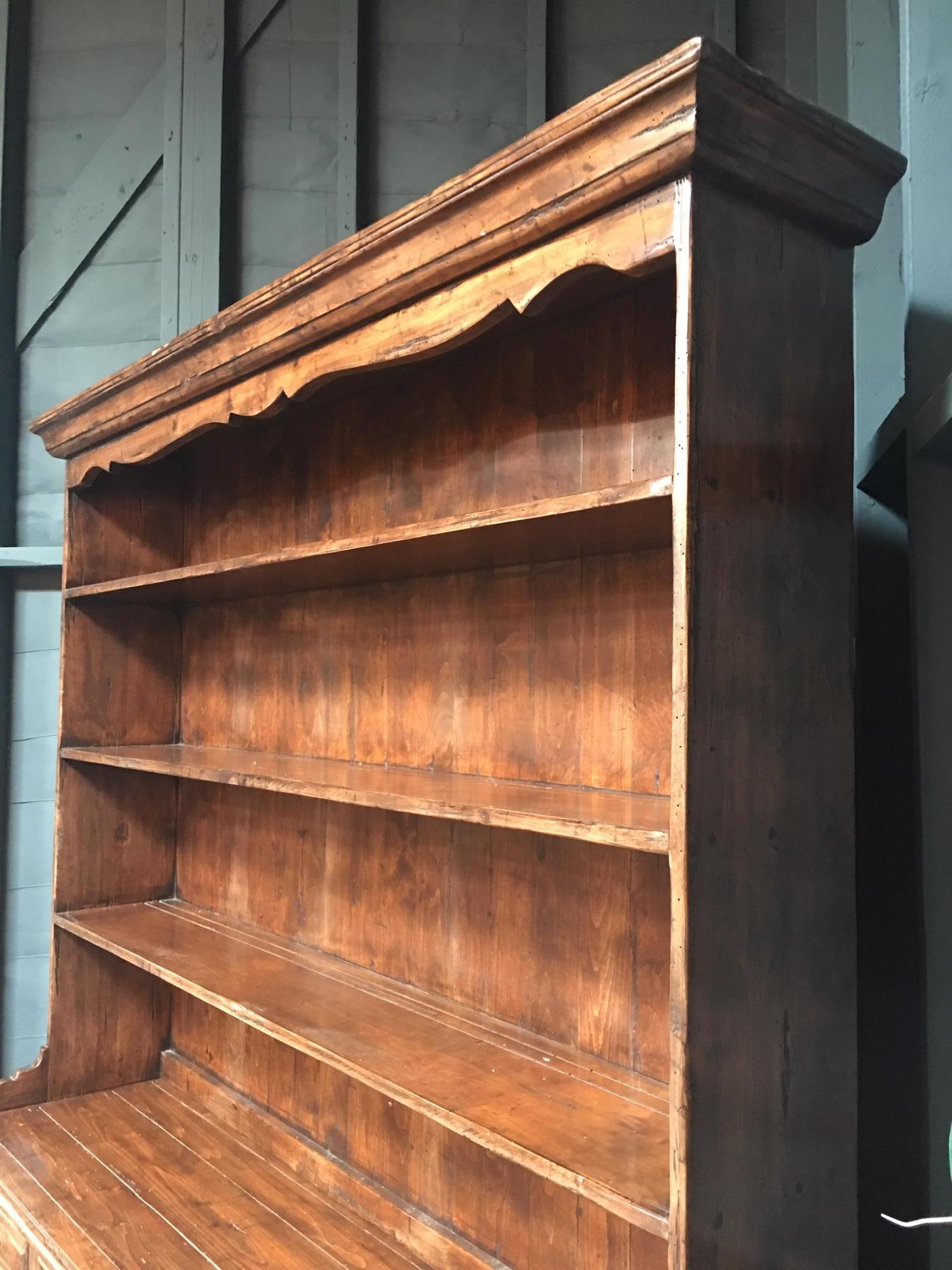 European Walnut Cupboard or Hutch In Good Condition In Los Angeles, CA