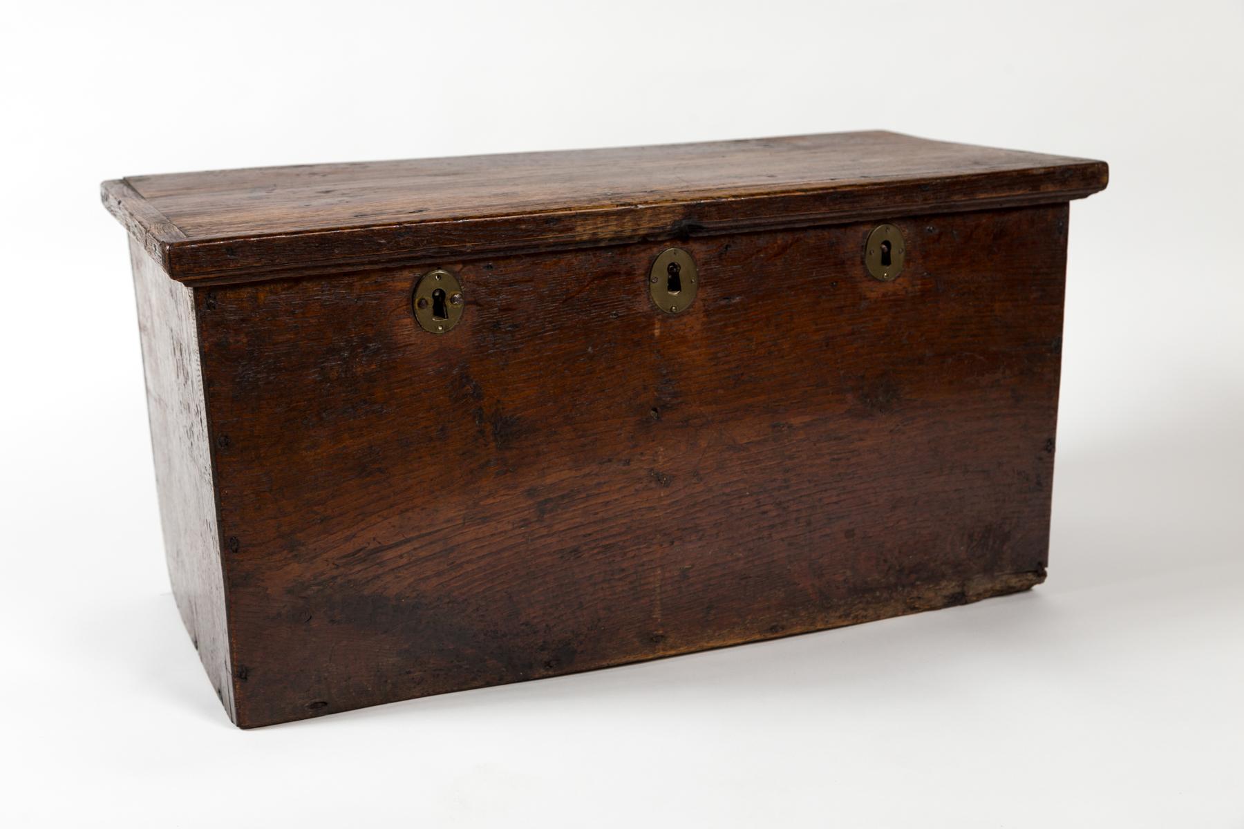 European Walnut Storage Chest, Early 19th Century For Sale 2