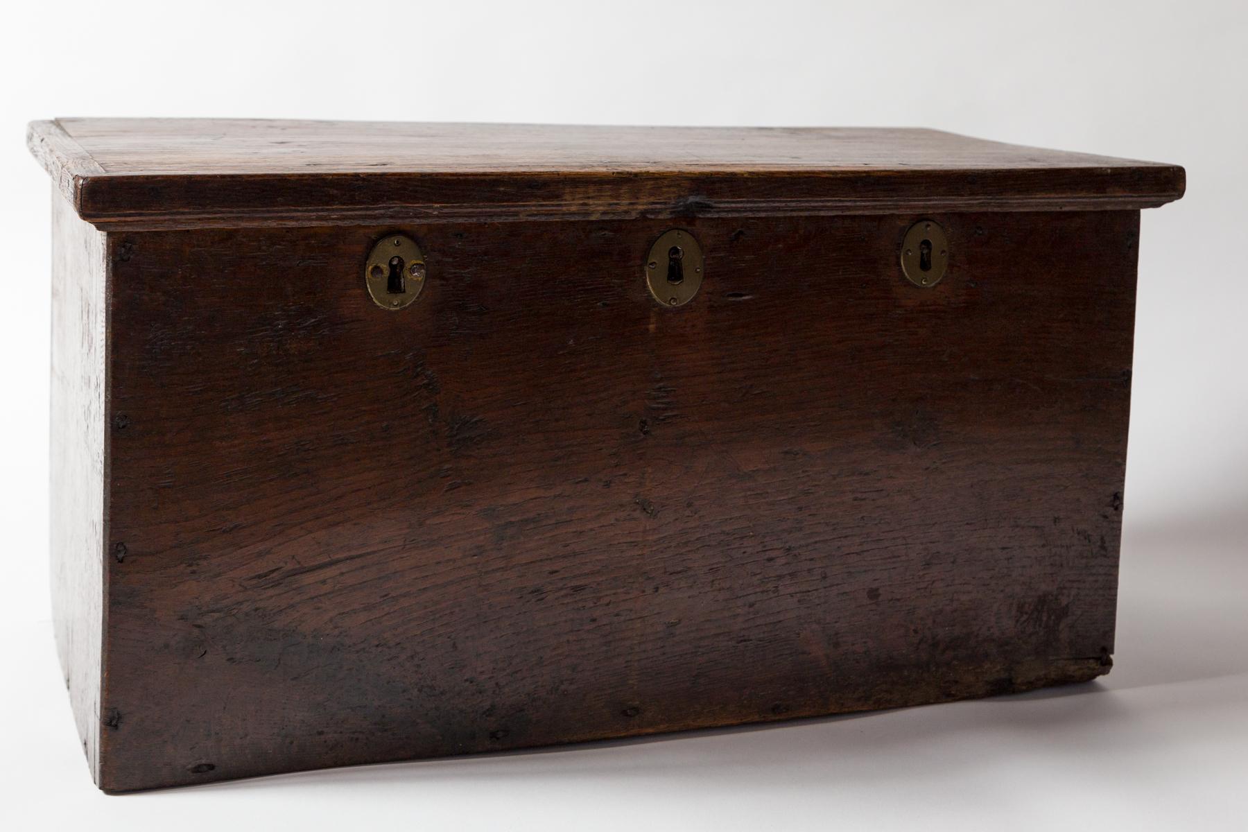 European Walnut Storage Chest, Early 19th Century For Sale 3