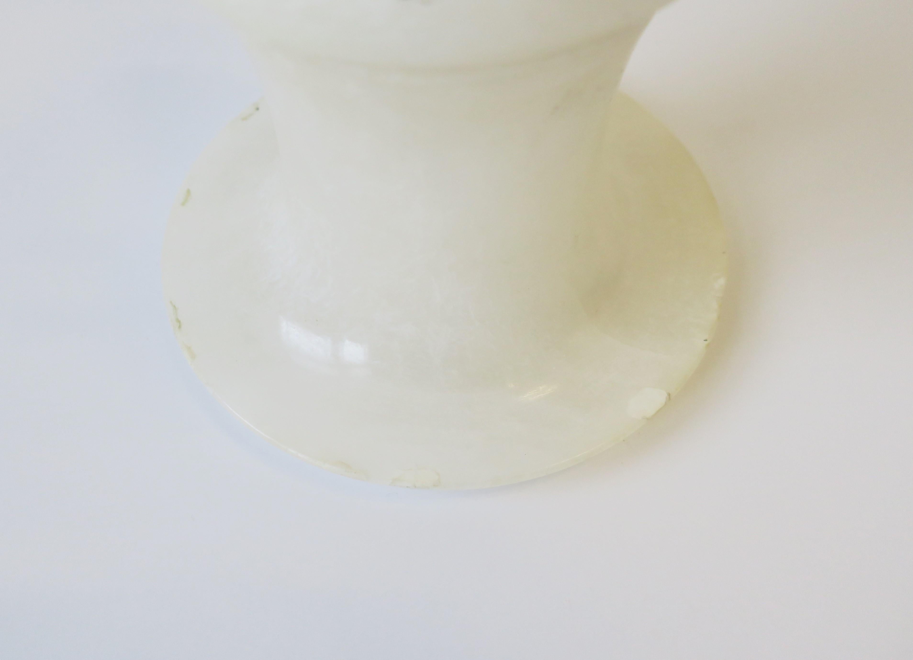 European White Alabaster Marble Urn from Spain 6