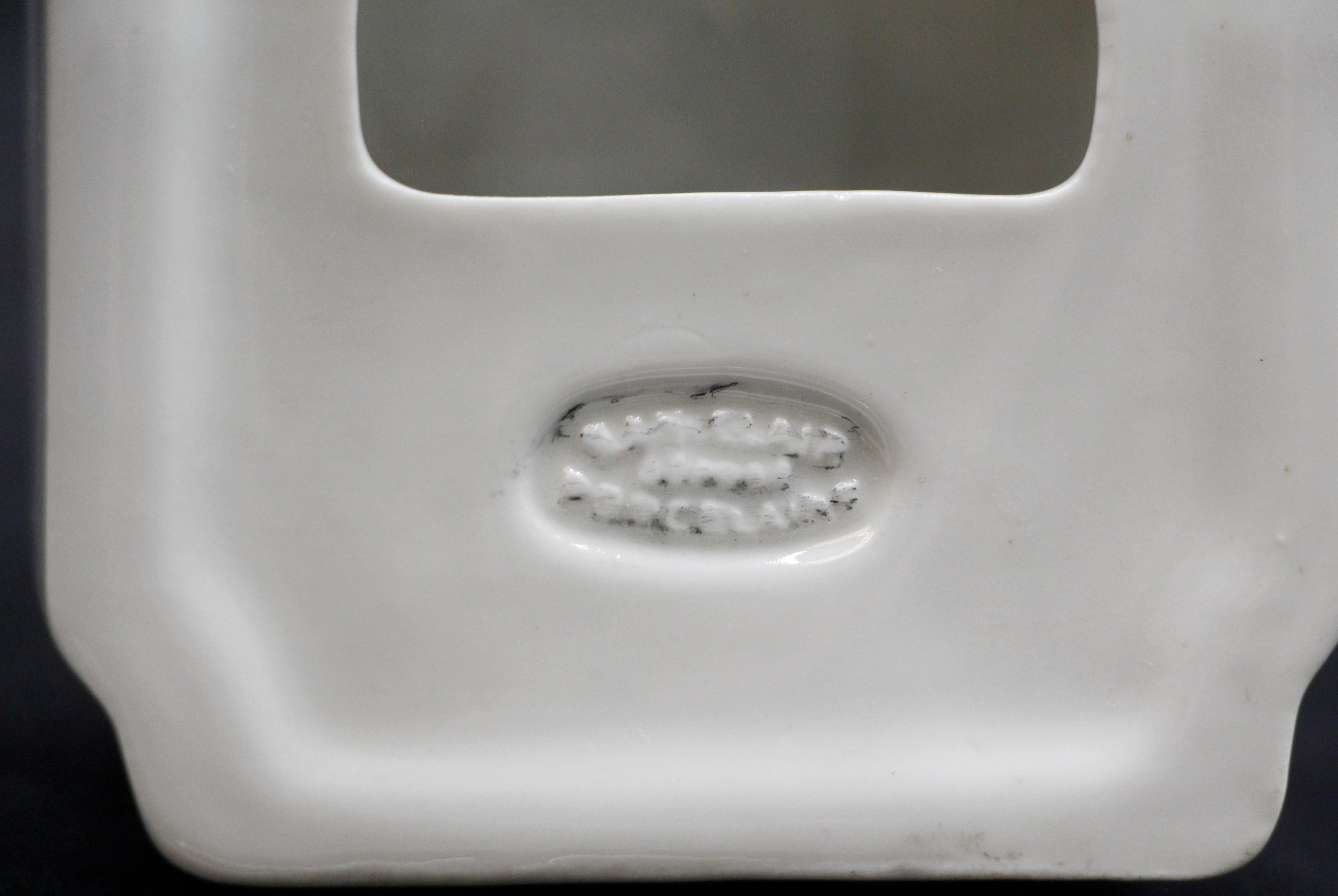 Portacepillos de Dientes Europeo de Cerámica Blanca en venta 3
