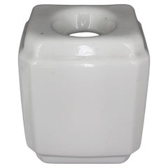 Portacepillos de Dientes Europeo de Cerámica Blanca