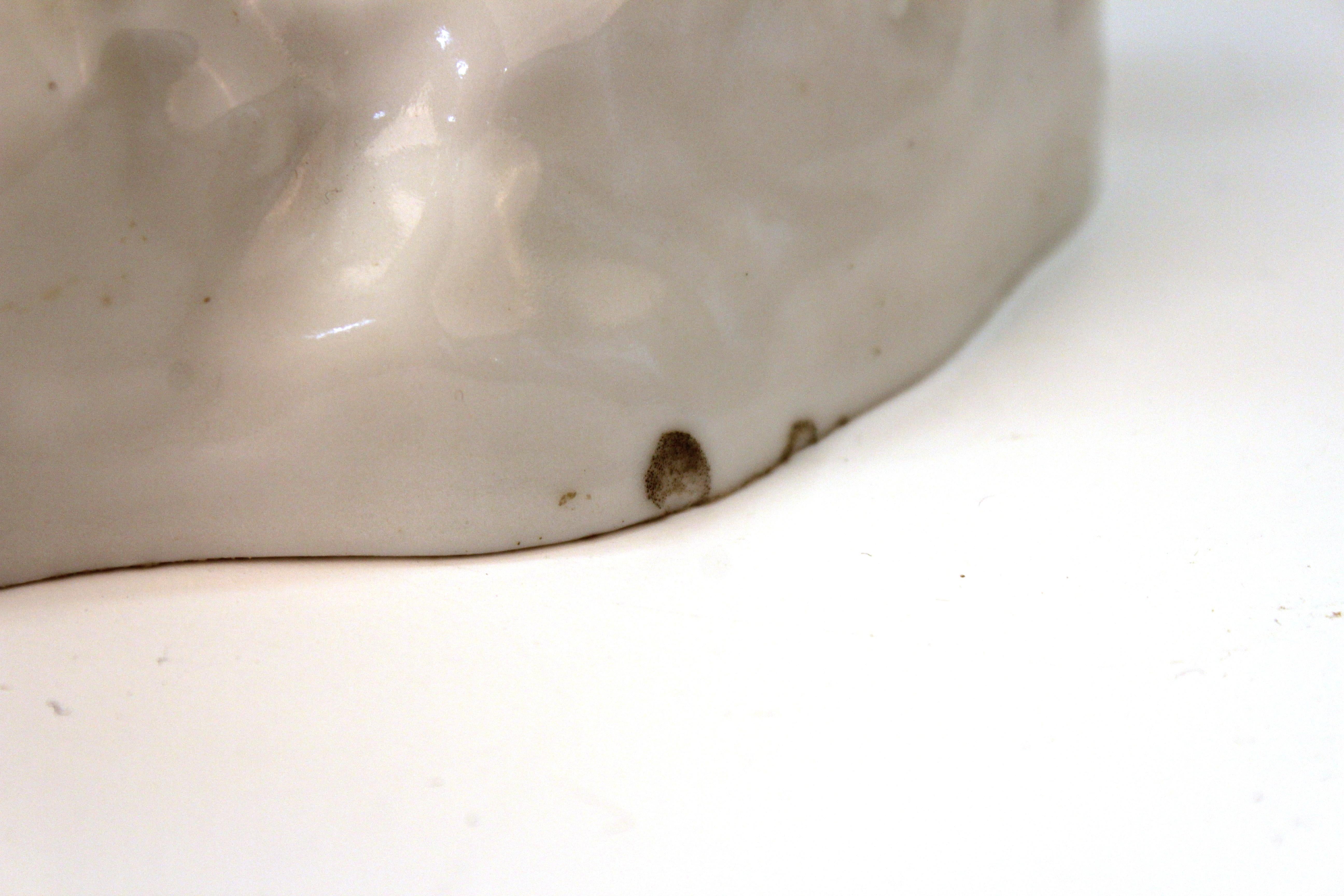 European White-Glazed Porcelain Cockatoo 7
