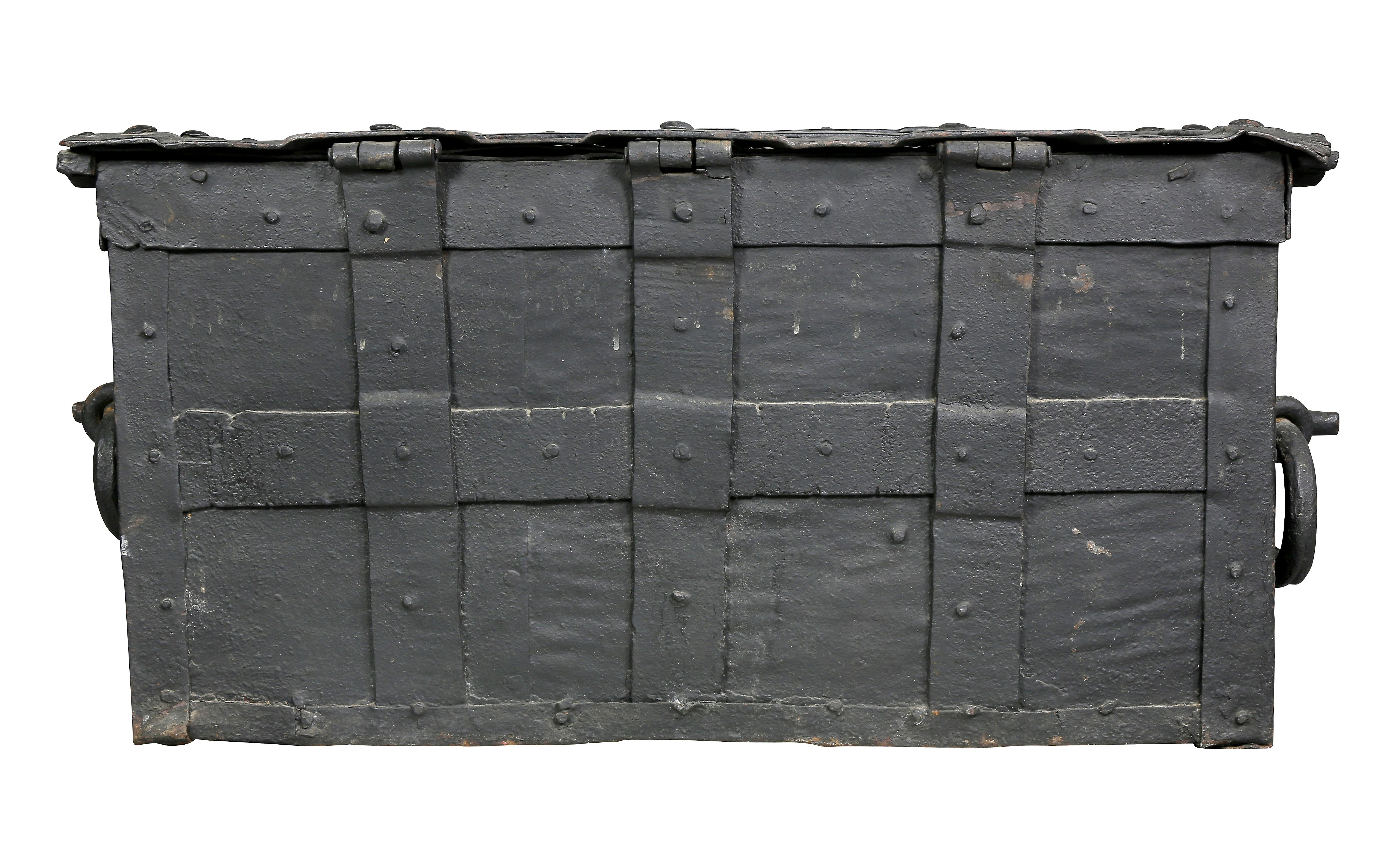 European Wrought Iron Strongbox 3