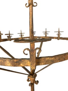 European Wrought Iron Torchère