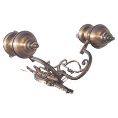 European Yellow Metal Wall Applique