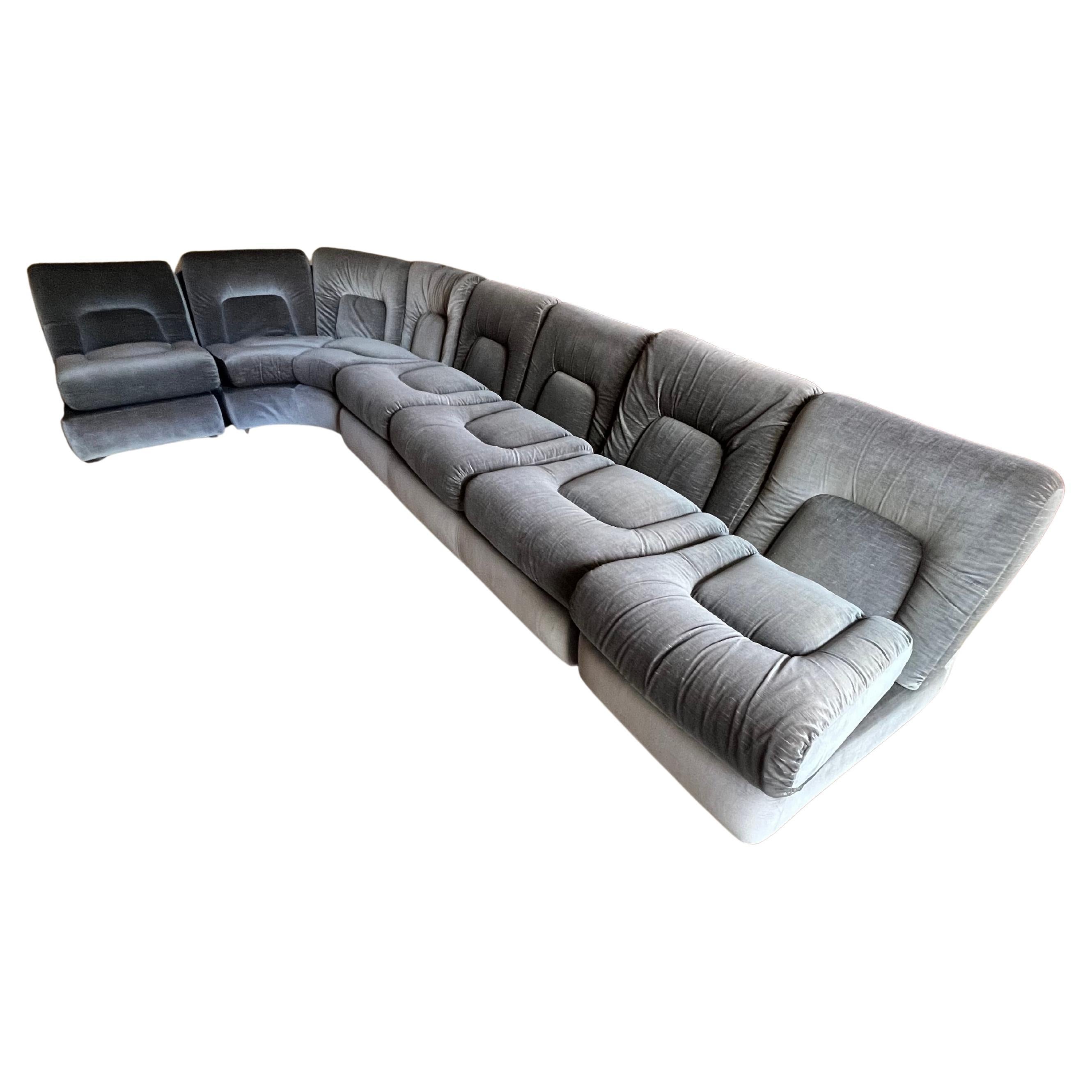 Divano modulare "Europoltrona Apollo", Made in Italy, anni '70 in vendita