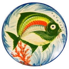 Eusebi Diaz Costa Spanish Catalan Ceramic Hand Painted Wall Hanging Plate