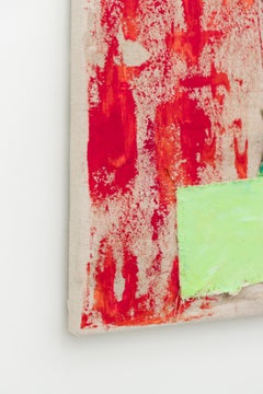 "Turtleneck (two)", portrait en collage cousu sur toile tendue par Eustace Mamba