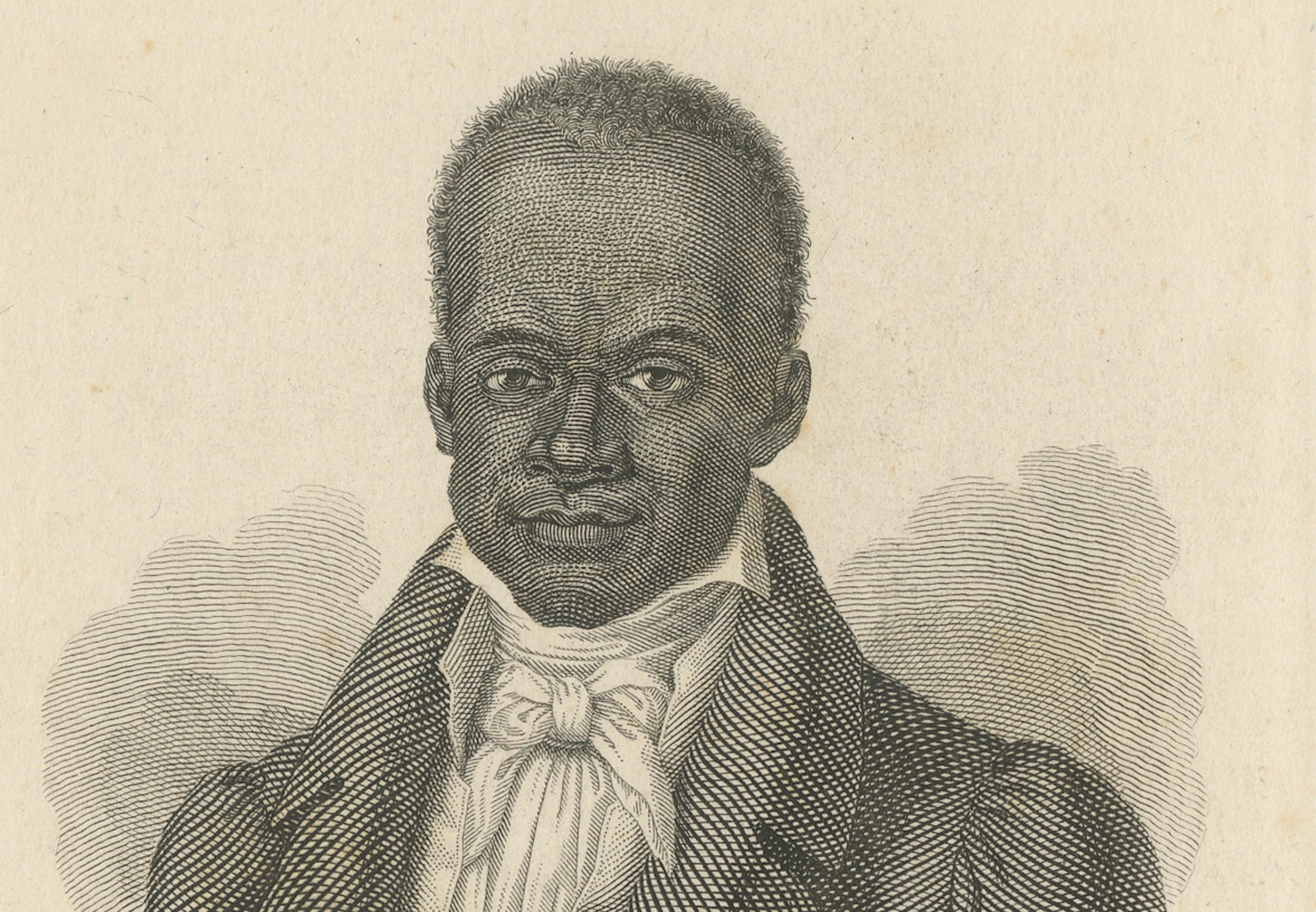 Eustache Belin Portrait Engraving, Haitian Revolution Figure, c.1830
