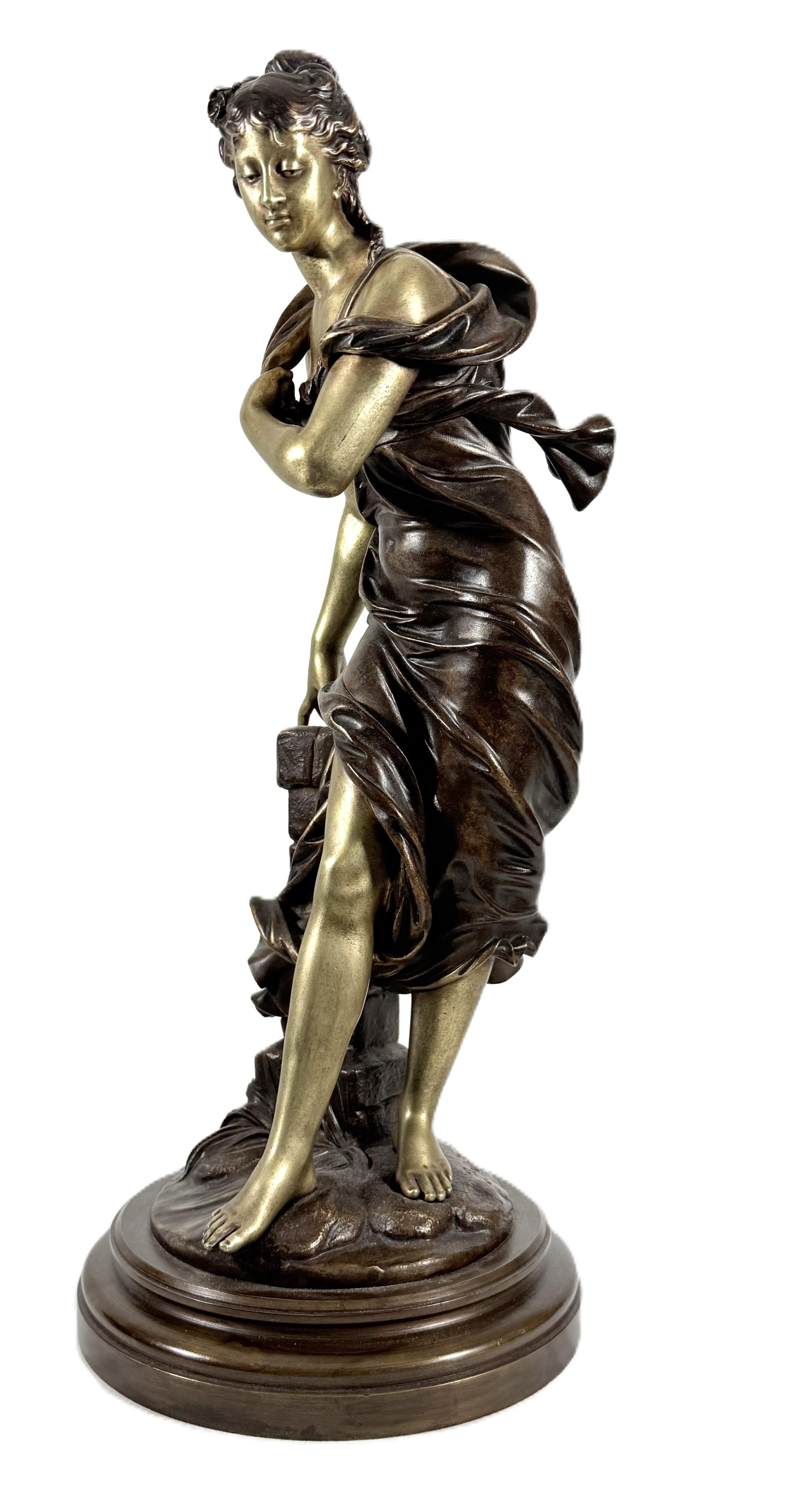French antique bronze sculpture by Eutrope Bouret For Sale 10