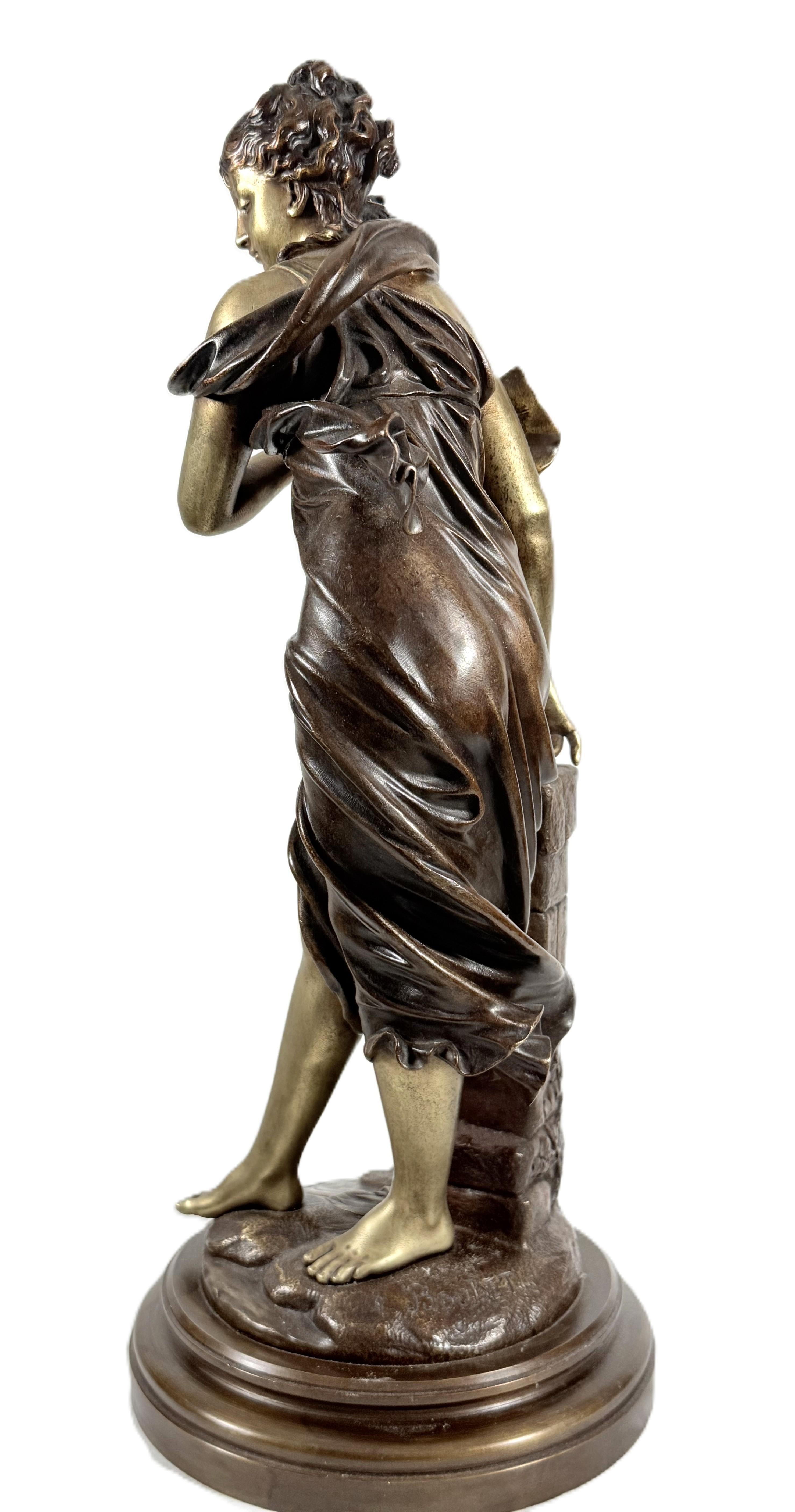 French antique bronze sculpture by Eutrope Bouret For Sale 11