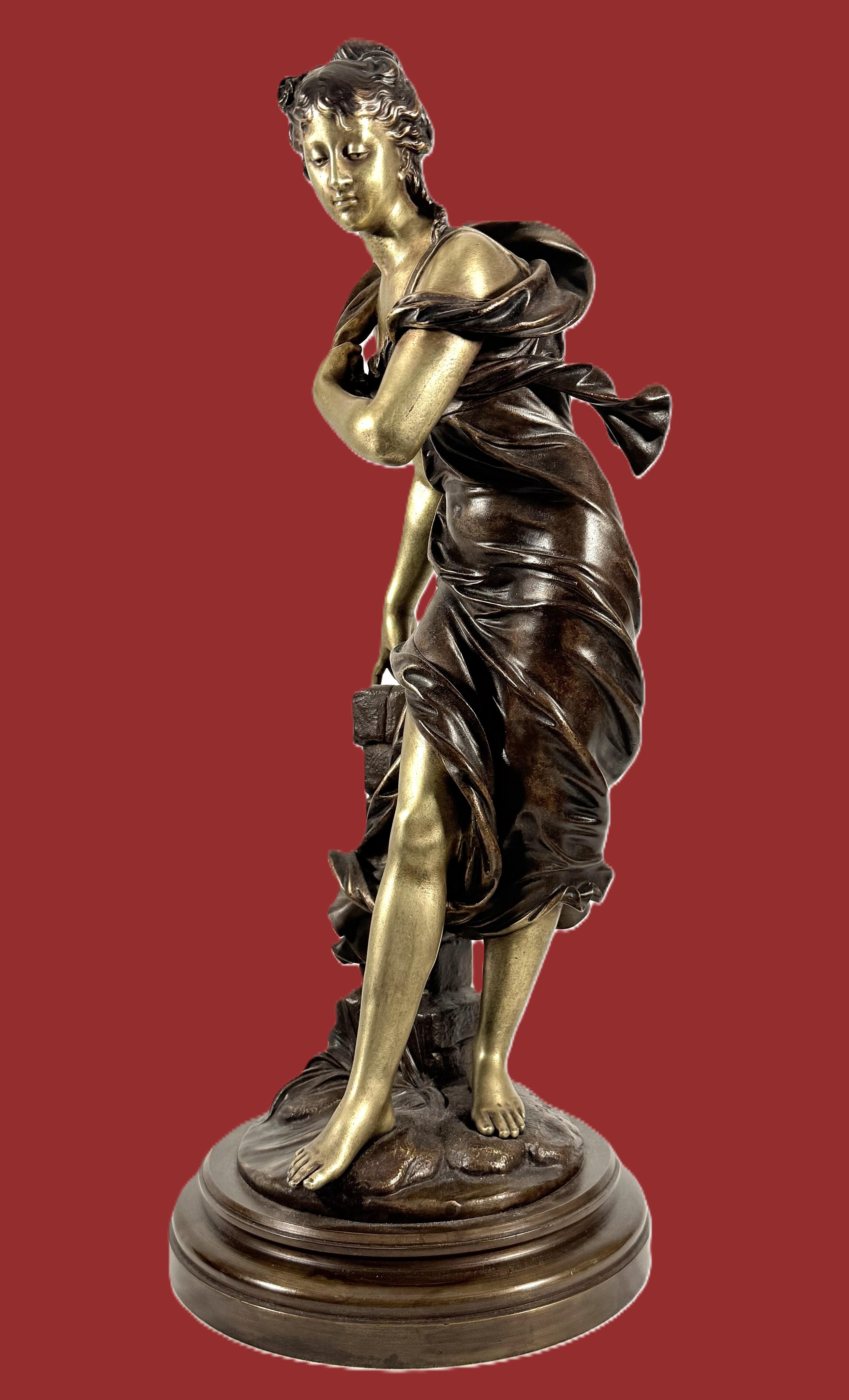 French antique bronze sculpture by Eutrope Bouret For Sale 14