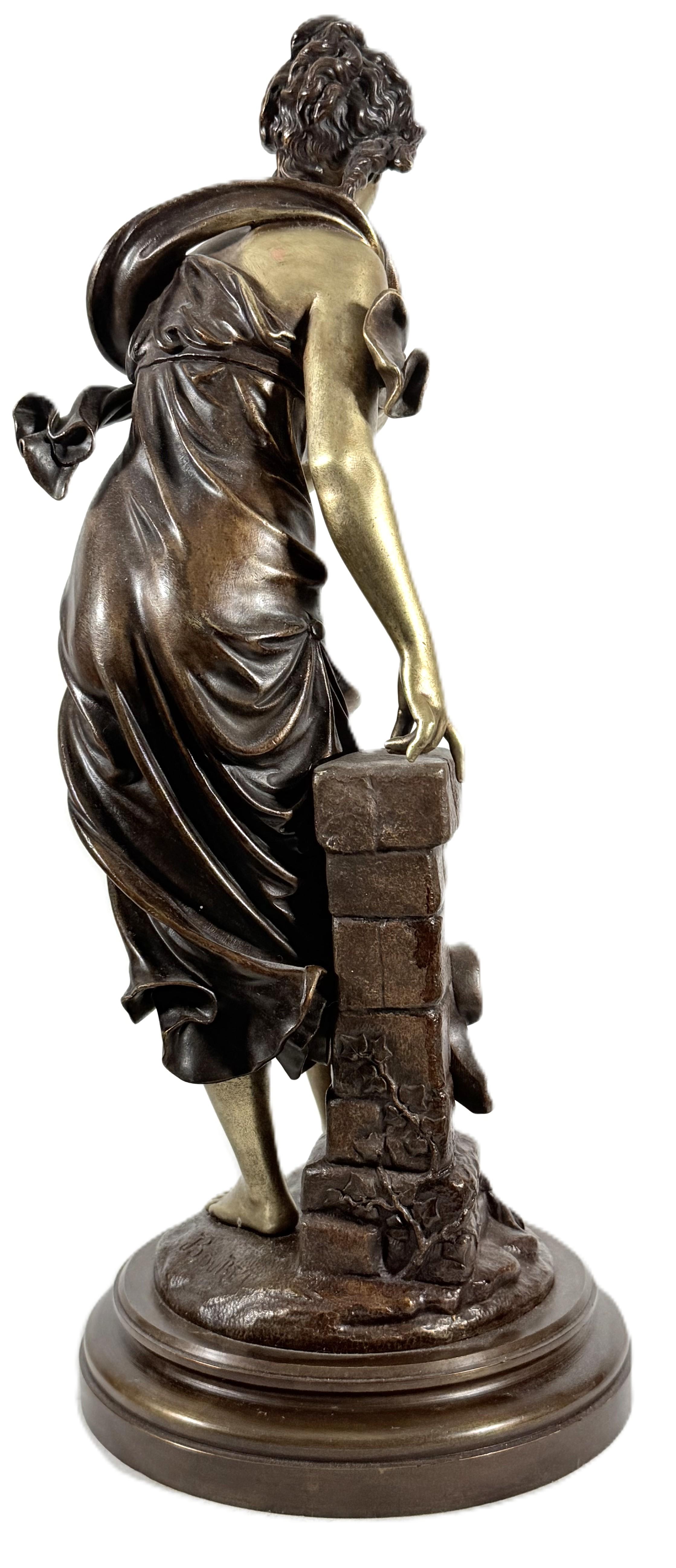 French antique bronze sculpture by Eutrope Bouret For Sale 3