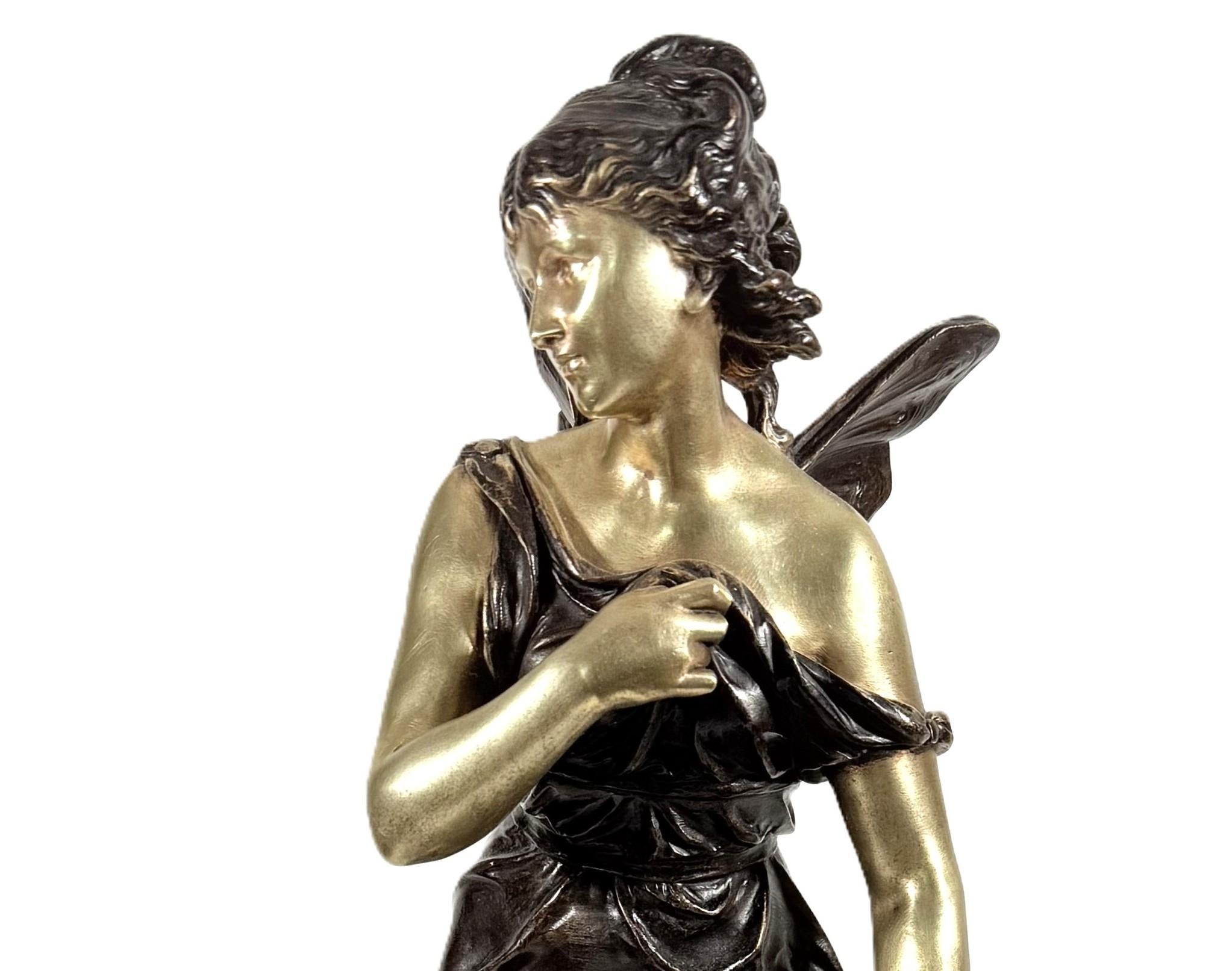 French antique bronze sculpture by Eutrope Bouret For Sale 7