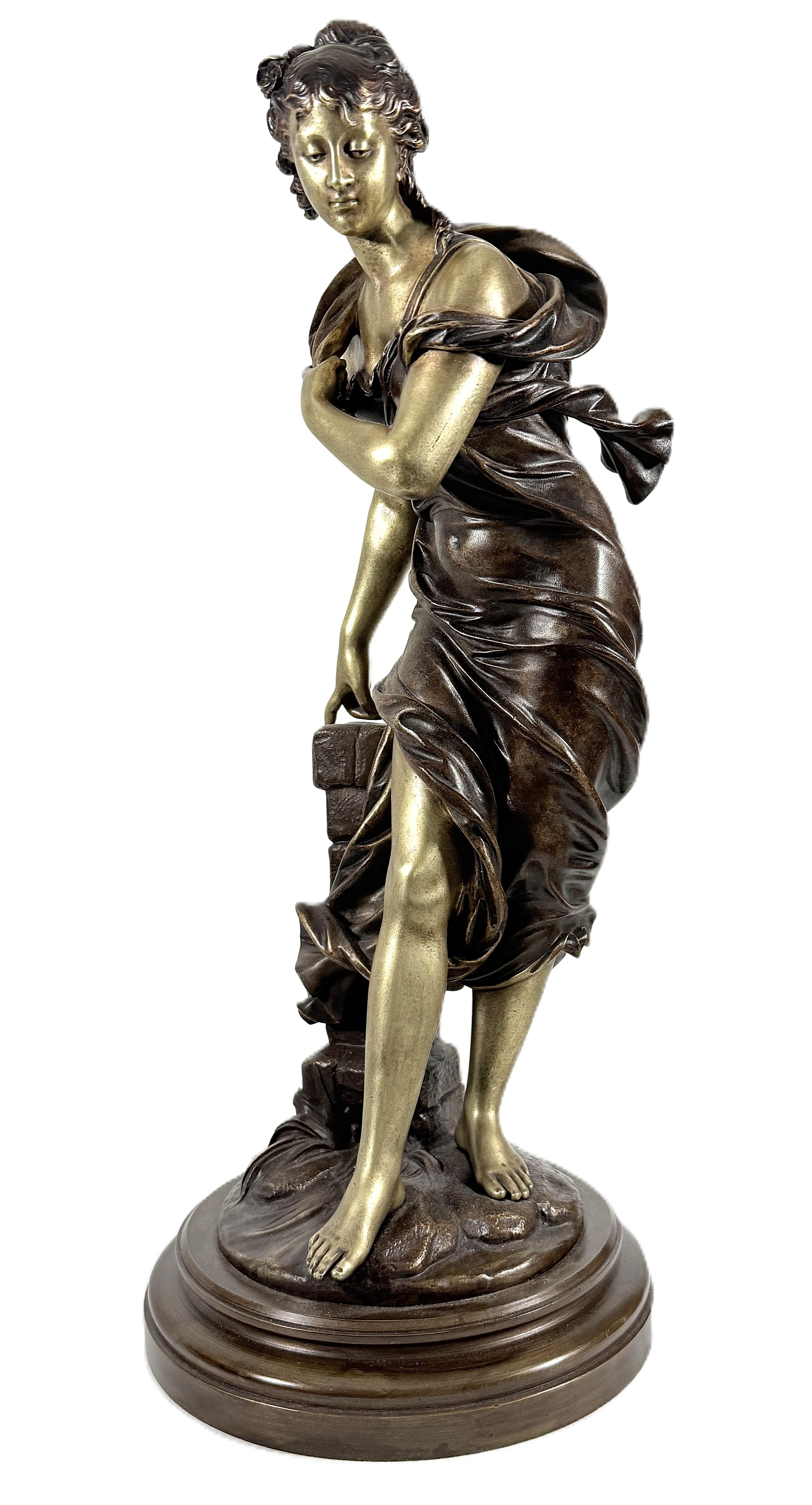 French antique bronze sculpture by Eutrope Bouret For Sale 8