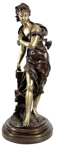 French antique bronze sculpture by Eutrope Bouret