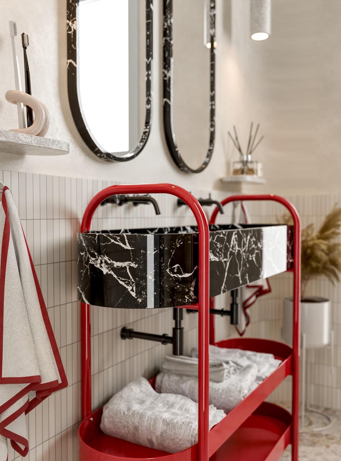 Lavello modulare di lusso Ev-El A. Stone - Telaio in acciaio inossidabile con contenitore e Steele in vendita 2