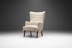 Eva and Nils Koppel Wingback Chair for Slagelse Møbelværk, Denmark 1950s