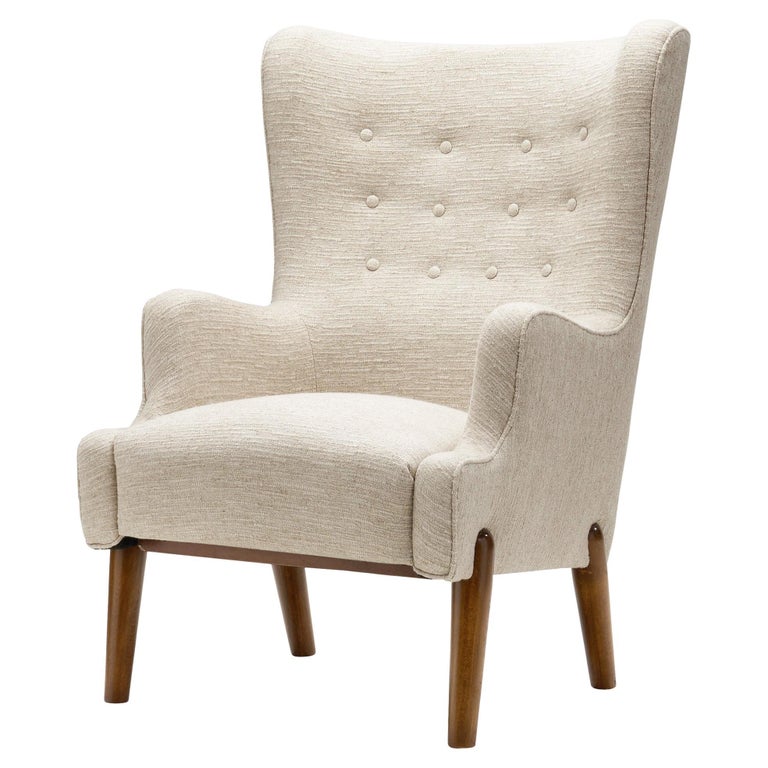 Eva and Nils Koppel Wingback Chair for Slagelse Møbelværk, Denmark