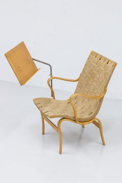 "Eva" arm chair with reading table by Bruno Mathsson, Karl Mathsson, 1959